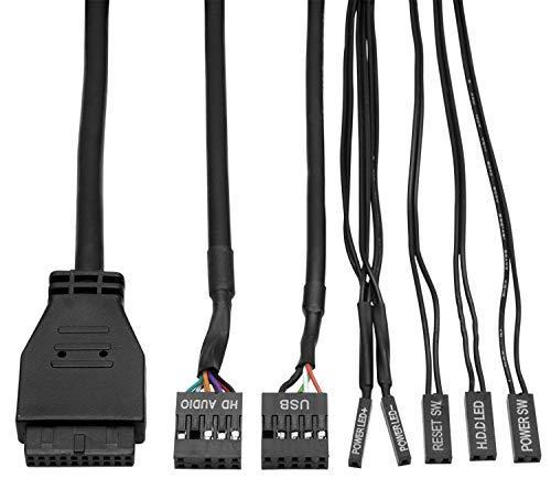 Кутия Corsair Carbide Spec-01, 1xUSB 3.02, 1xUSB 2.0, 2x3.5mm жак, прозорец, черна, без захранване, ATX