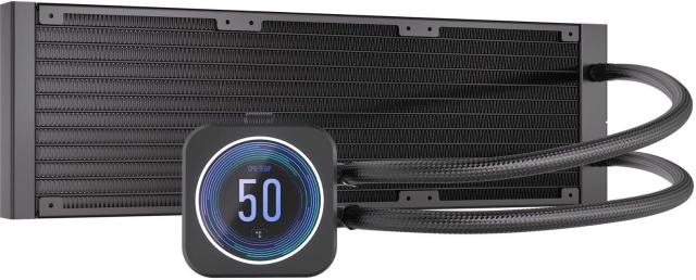 Охладител за процесор Corsair H150i ELITE LCD XT RGB WHITE (360mm), водно охлаждане, CW-9060077-WW AMD/Intel