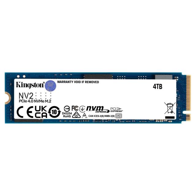 KINGSTON NV2 SSD 4000GBM.2-2280 PCIe 4.0 NVMe 