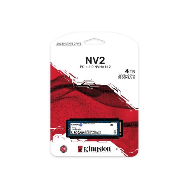 KINGSTON NV2 SSD 4000GBM.2-2280 PCIe 4.0 NVMe 