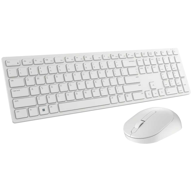 Комплект Dell Pro Wireless Keyboard and Mouse - KM5221W - US International (QWERTY) - White