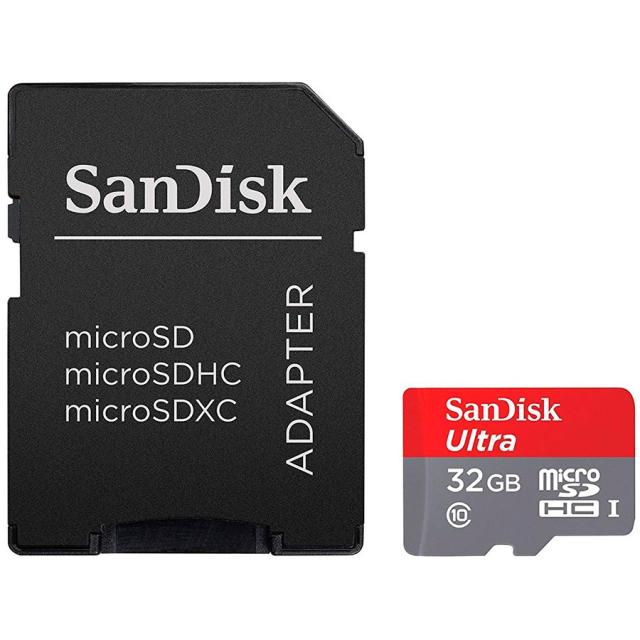 Карта памет SANDISK 32GB microSDHC Card, SD Adapter, Class 10