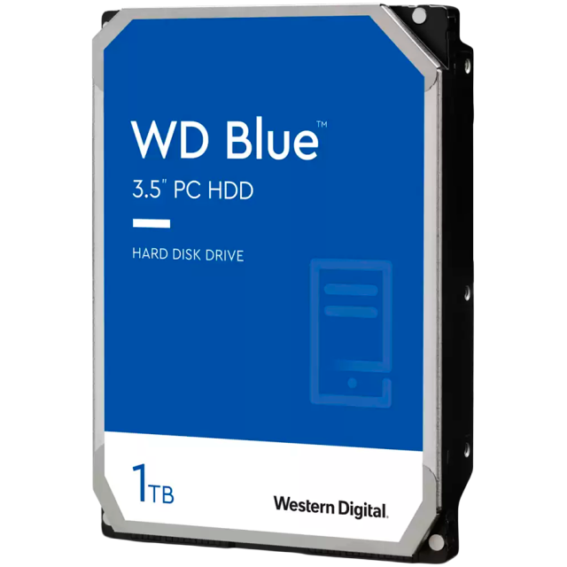 Твърд диск Western Digital Blue 1TB 5400 RPM SATA 6Gb/s 64MB - WD10EZRZ