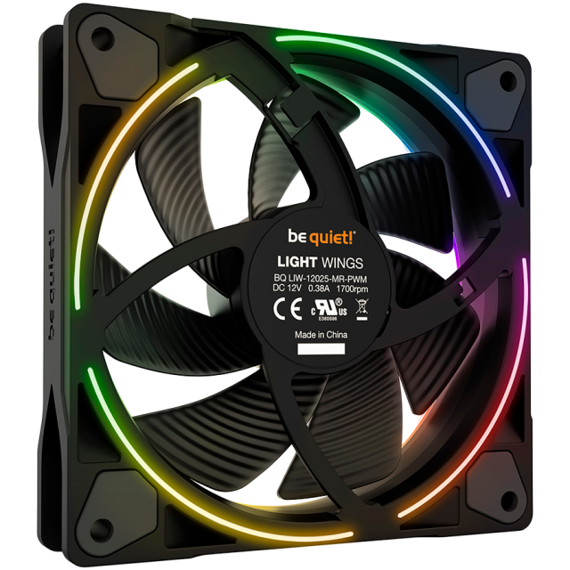 Вентилатор Be Quiet! Light Wings, 120mm, 4-pin, 1700RPM, ARGB