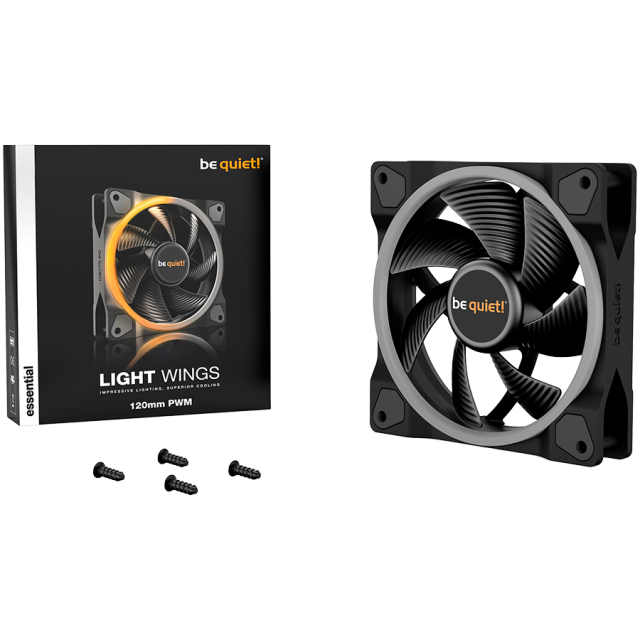 Вентилатор Be Quiet! Light Wings, 120mm, 4-pin, 1700RPM, ARGB