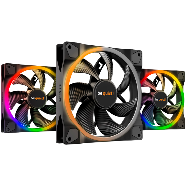 Вентилатор be quiet! LIGHT WINGS 140mm PWM Triple-Pack,  1500RPM, ARGB , 4-pin