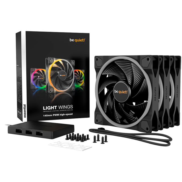 Вентилатор be quiet! LIGHT WINGS 140mm,  2200RPM, ARGB, 4-pin