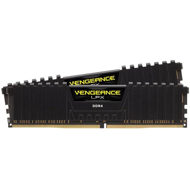 Памет 16GB (2x8GB) DDR4 3600MHz, Corsair Vengeance LPX Black Heatsink, XMP 2.0, for AMD Ryzen, 1.35V