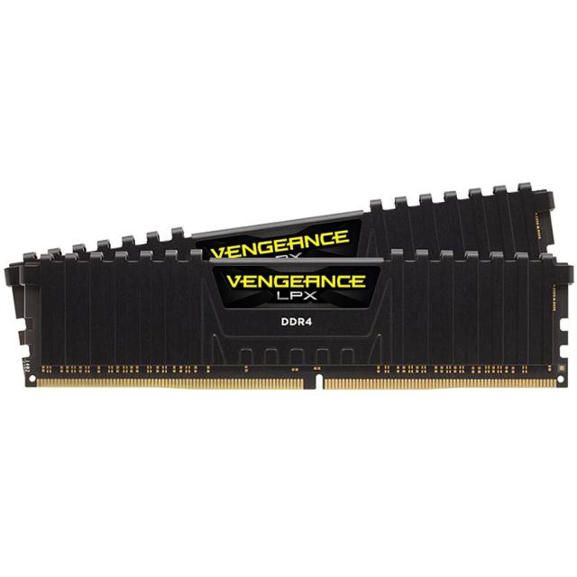 Памет Corsair Vengeance LPX Black Heatsink 32GB (2 x16GB) DDR4, 3600MHz, CL18, 1.35V