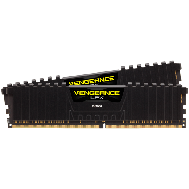 Памет Corsair Vengeance LPX Black 32GB 2x16GB DDR4 3600MHz, LC18-22-22-42, 1.35V - CMK32GX4M2D3600C18