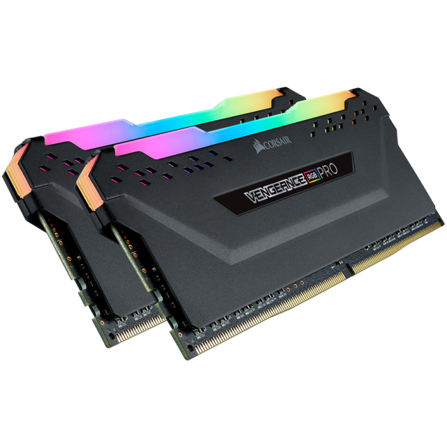 Памет Corsair VENGEANCE RGB PRO Heatspreader Black 16GB (2x8GB) DDR4 3200MHz, LC16, 1.35V