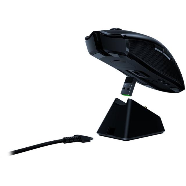 Геймърска мишка Razer Viper Ultimate, Hyperspeed Wireless 2.4GHz с докинг станция, 20000 DP, черна