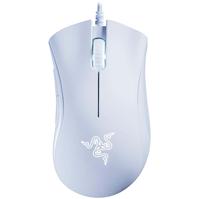 Геймърска мишка Razer DeathAdder Essential, оптична, 6 400 DPI, Razer Mechanical Mouse Switches, USB, бяла