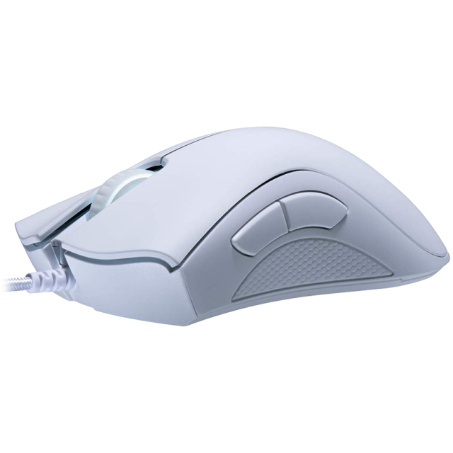 Геймърска мишка Razer DeathAdder Essential, оптична, 6 400 DPI, Razer Mechanical Mouse Switches, USB, бяла