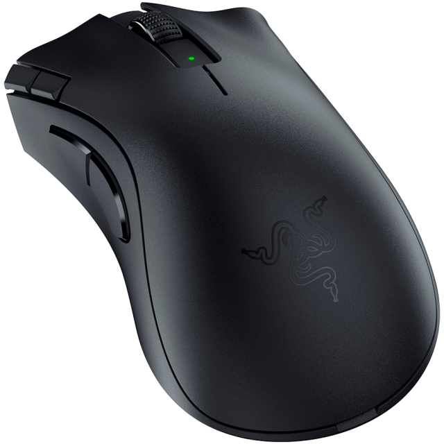 Геймърска мишка Razer DeathAdder V2 X HyperSpeed, Bluetooth/Wireless 2.4GHz, оптична 14 000 DPI, черна