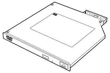 Оптично устройство HPE 9.5mm SATA DVD-RW JackBlack G9 Optical Drive