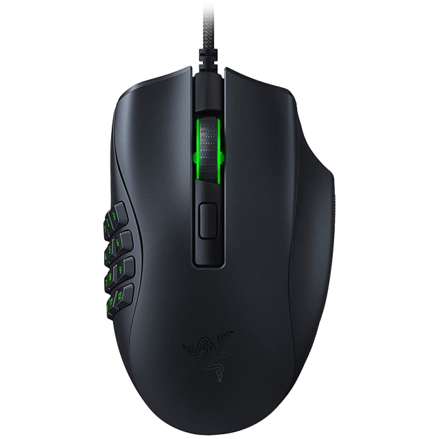 Геймърска мишка Razer Naga X, оптична 18 000dpi, USB, RGB подсветка, черна