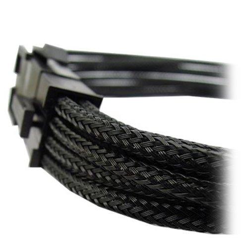 Захранващ кабел за VGA PCI-E GELID 6+2pin, 30cm, BLACK