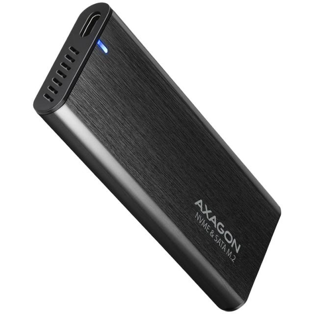 Кутия Axagon EEM2-SB2 SuperSpeed+ USB-C - M.2 NVMe & SATA SSD RAW