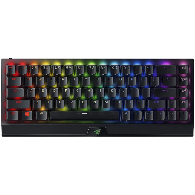 Геймърскa механична клавиатура Razer BlackWidow V3 Mini, Green Switch, Bluetooth/Wireless (2.4 Ghz), USB Type-C, черна