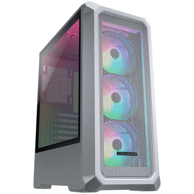 Кутия Cougar Gaming Archon 2 Mesh RGB, 2x USB 3.0, ATX/Micro ATX/Mini-ITX, бяла