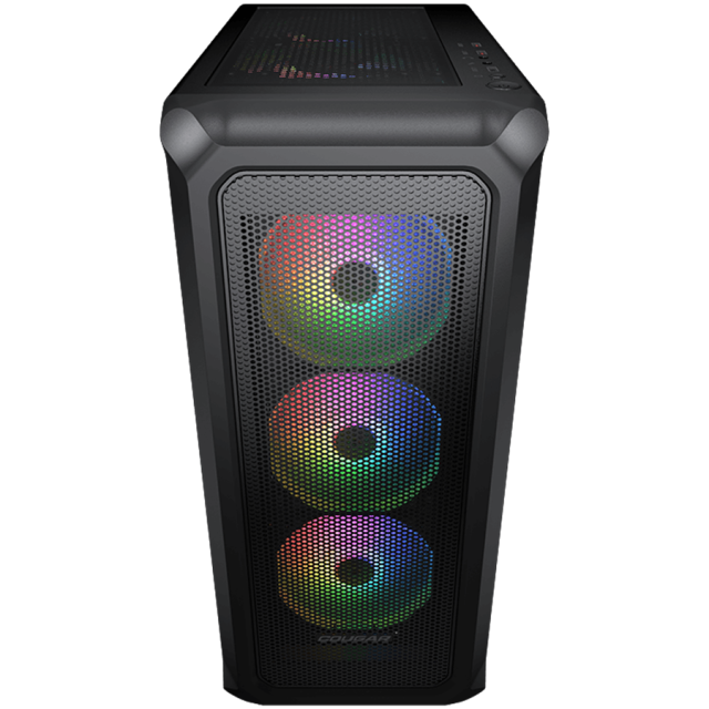 Кутия COUGAR Archon 2 Mesh RGB, Mid Tower, USB 3.0 x 2, USB 2.0 x 1, Mic x 1 / Audio x 1, Mini ITX / Micro ATX / ATX