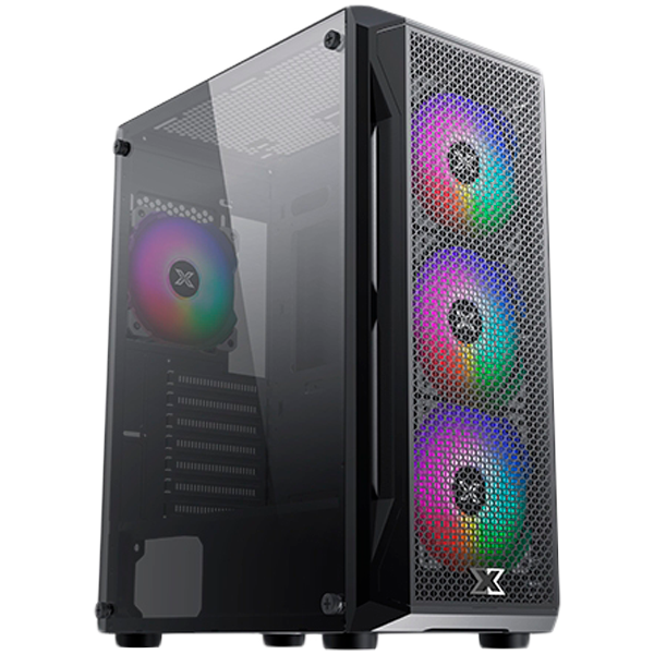 Кутия XIGMATEK Gaming X  EN46621, 2 x USB 2.0, 1 x USB 3.0, Metal FP & Left TG, ATX/M-ATX/Mini-ITX