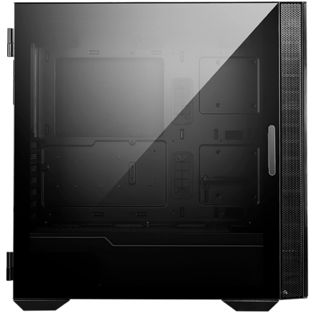 Кутия MSI MPG QUIETUDE 100S, 2x USB 3.2 Gen 1 Type-A, 1x USB 3.2 Gen 2x2 Type-C, 1x Audio/1x Mic, Mid-Tower, ARGB/Fan Hub, ATX/Micro-ATX/Mini-ITX