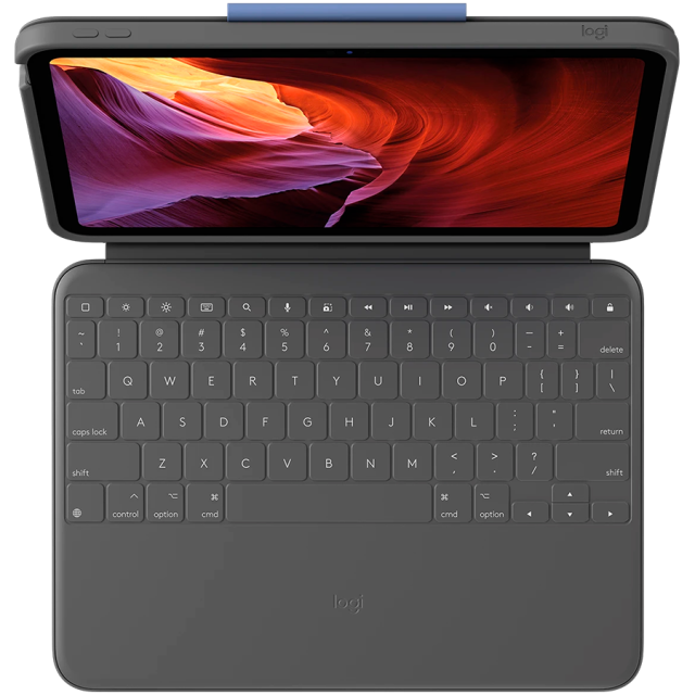 Калъф LOGITECH Rugged Folio for iPad (10th gen), 10.9"(27.68cm), OXFORD GREY - US