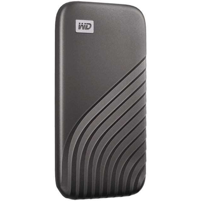 Външен диск Western Digital My Passport, 500GB, 2.5" HDD, USB 3.2, Сив