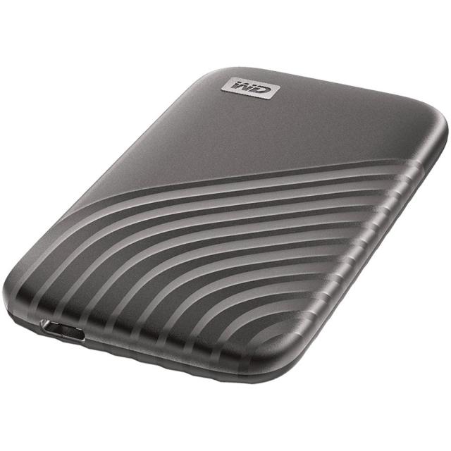 Външен диск Western Digital My Passport, 500GB, 2.5" HDD, USB 3.2, Сив