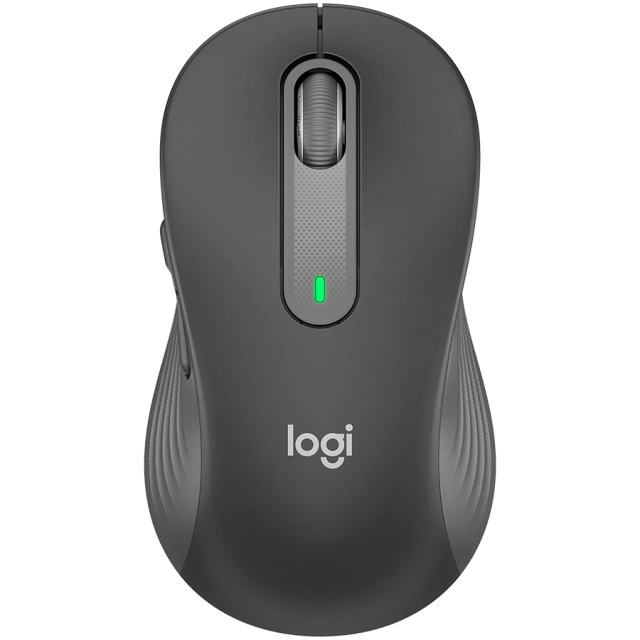 Безжична Мишка Logitech Signature M650 for Business, Bluetooth/Wireless, оптична (4000 dpi), Off-white Medium, Graphite