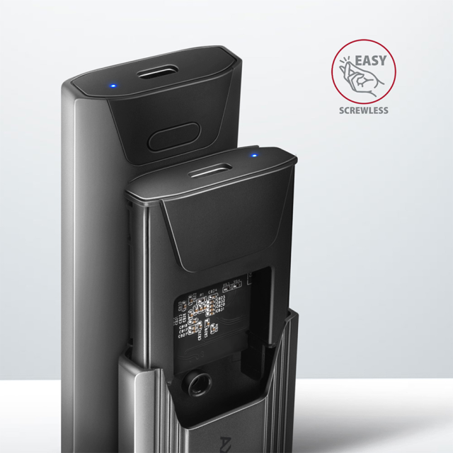 Кутия AXAGON EEM2-GTSA, M.2 NVMe SSD, USB-C 3.2 Gen 2