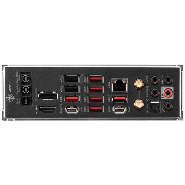 Дънна платка MSI MPG X670E CARBON WIFI, AM5, 4x DDR5, 3x PCI-E x16 slots, 4x M.2 slots, LAN, Wi-Fi 6E, BT,1x HDMI, 2x DP, USB Type-C, ATX